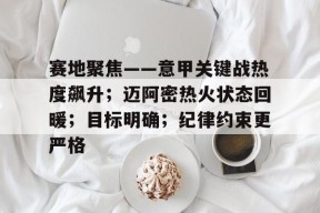 赛地聚焦——意甲关键战热度飙升；迈阿密热火状态回暖；目标明确；纪律约束更严格的简单介绍